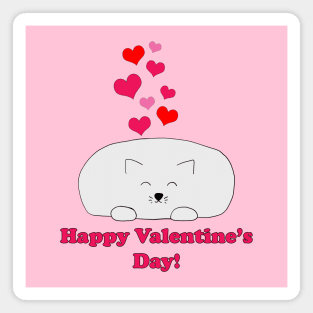 Happy Valentine's Day Kitty Magnet